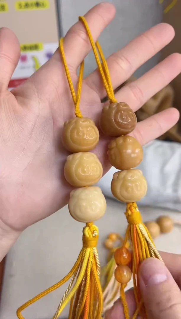 菩提根/象牙果手串干磨拉布布18*20糖葫芦挂件