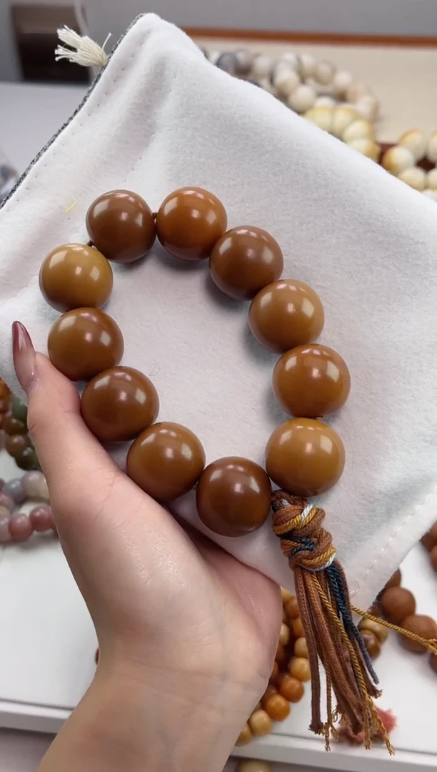 手串菩提根/象牙果b14干磨风化老料大苹果22*23mm手持