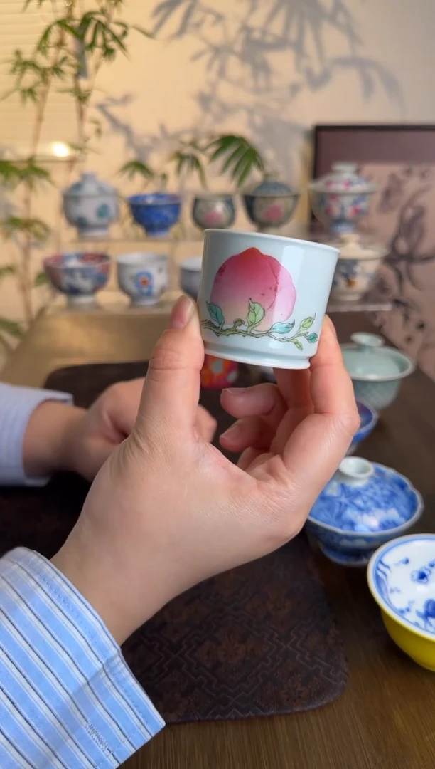 【闪购商品】微瑕 景德镇手绘茶杯茶杯
