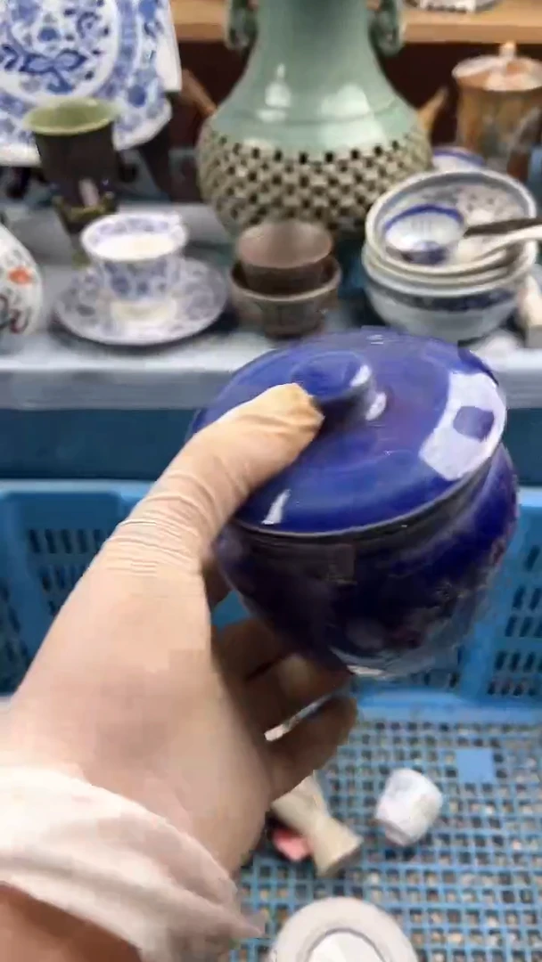 瓷片英歌瓷器满19.9包邮