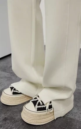 【福袋】奶酪休闲裤 磨毛空气层丝滑高腰直筒