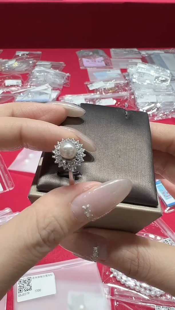 【闪购商品】海水珍珠戒指银S925镶嵌gsj6013