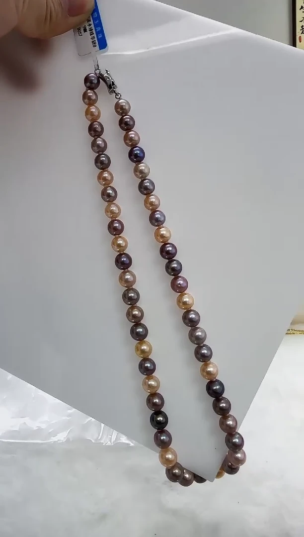 【闪购商品】淡水珍珠DA银S925镶嵌糖果串9 d057