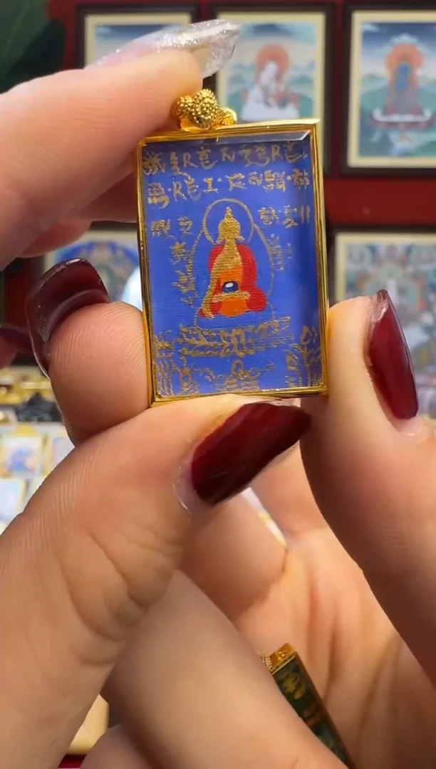 吊坠药老师-热贡纯手绘