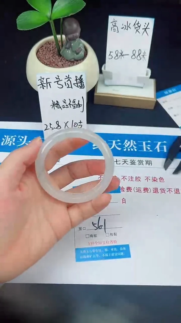 未镶嵌手镯石英质玉108-56/57