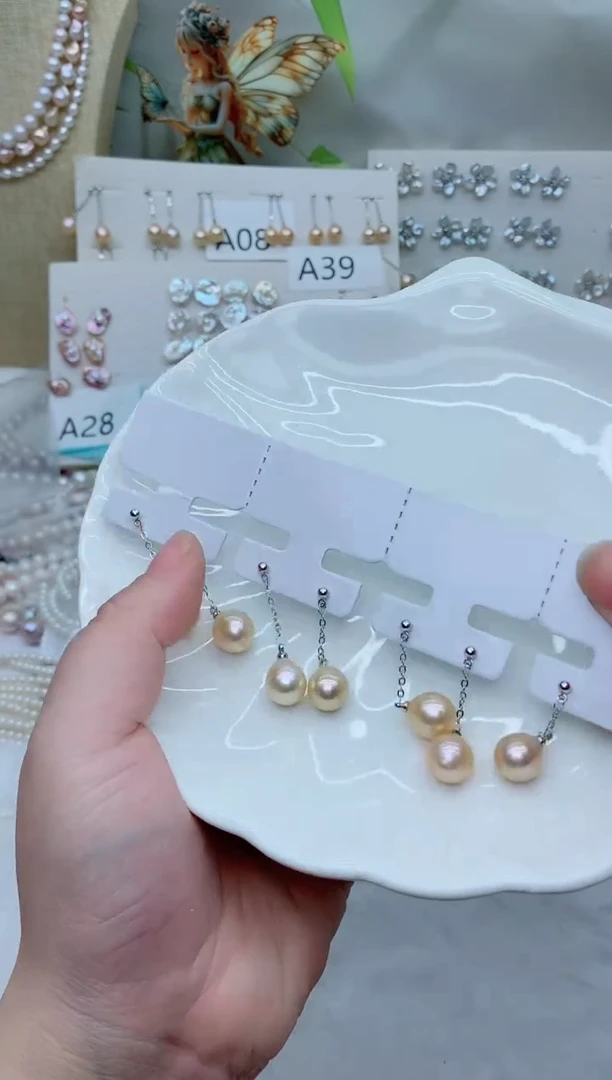 未镶嵌耳饰淡水珍珠多样性发其一【非无瑕】