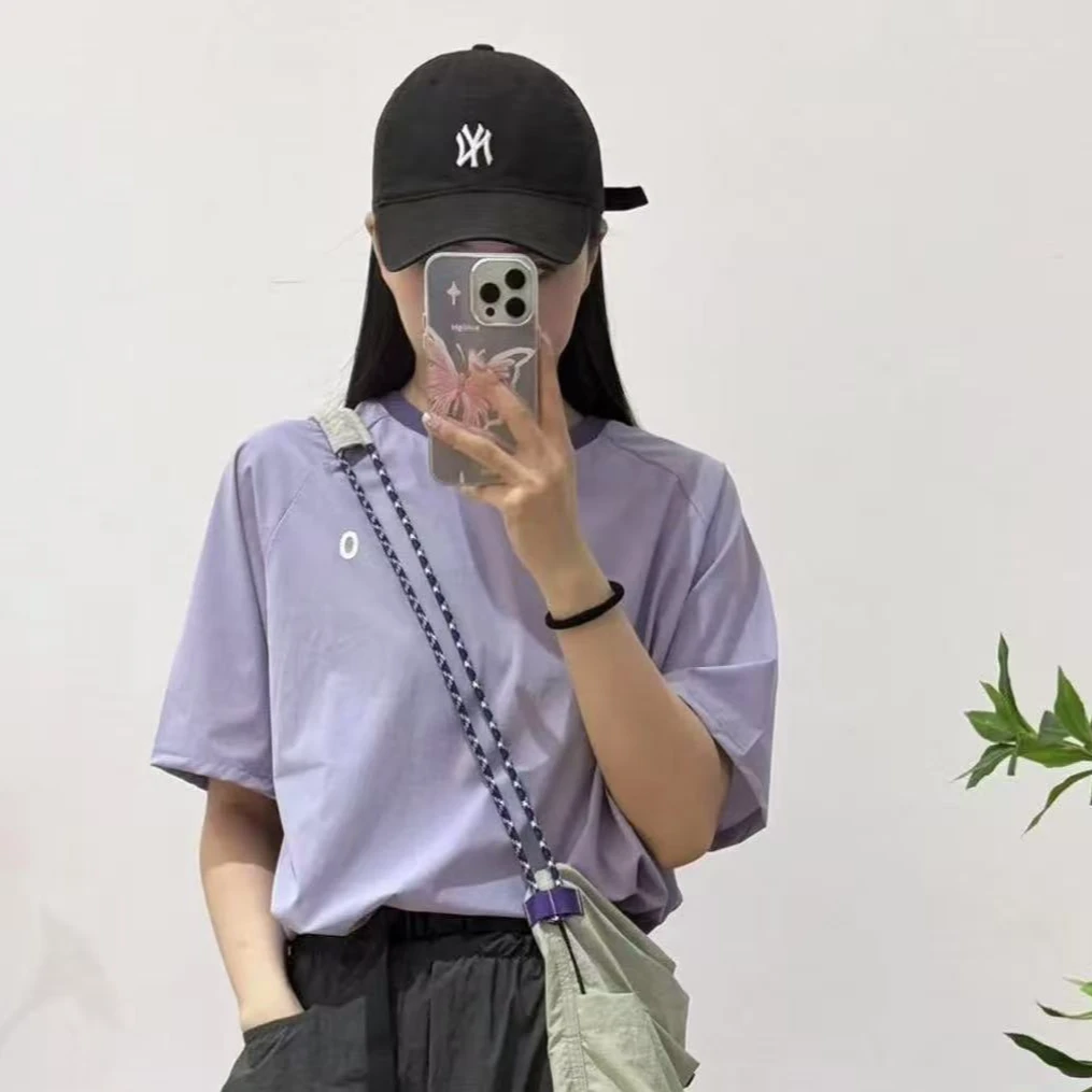 素+7色T恤速干宽松运动户外短袖T恤百搭洋气显瘦男女情侣款必备款