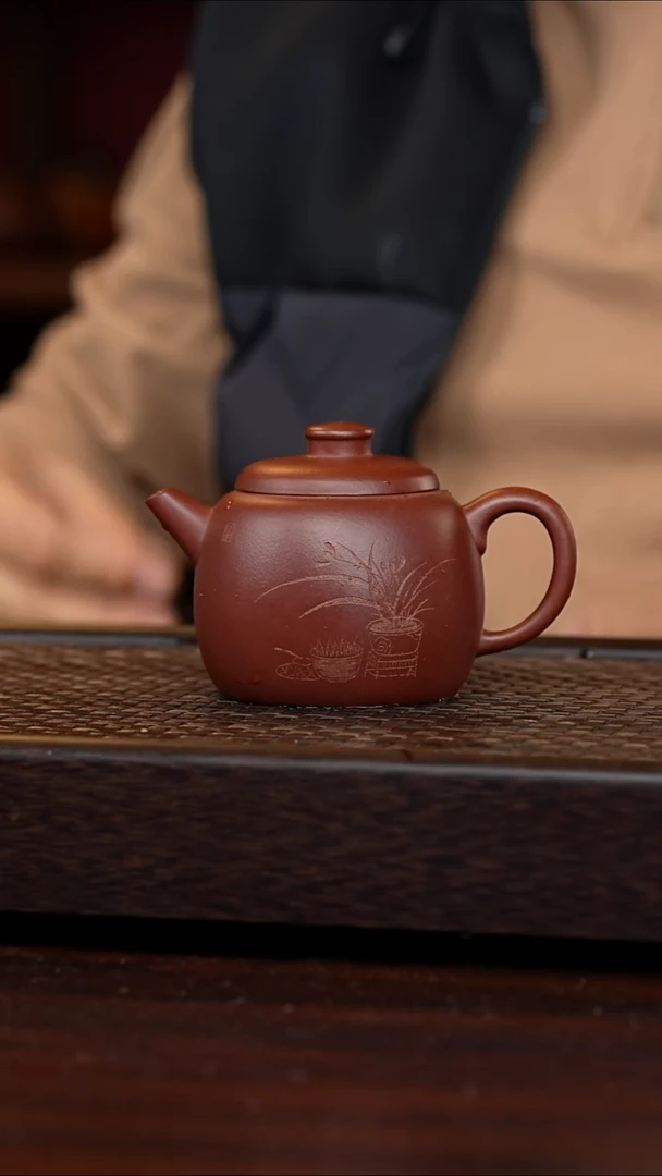 茶壶紫砂丹壶溢香紫砂壶230毫升微瑕