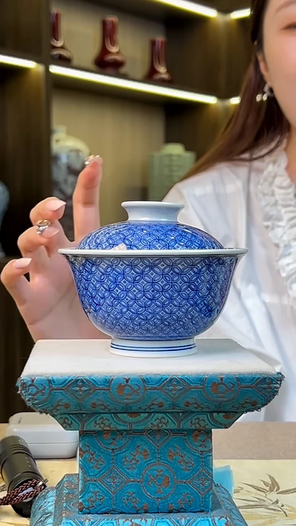 瓷片景德镇毛仔柴窑杯