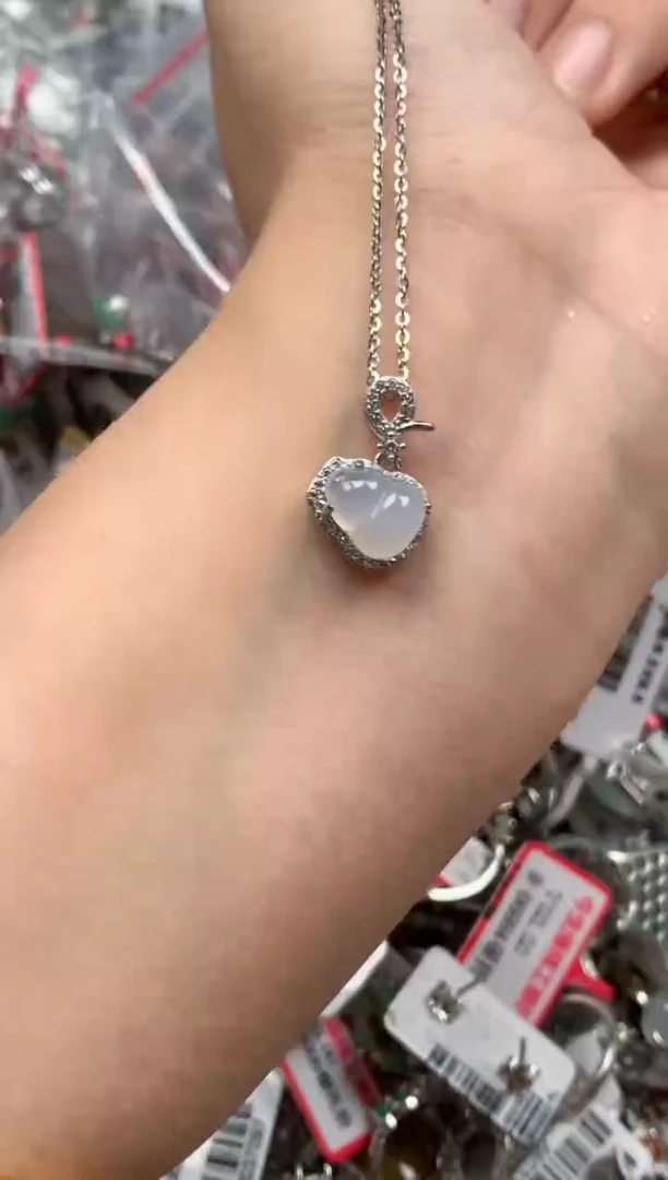 银S925镶嵌戒指翡翠天然A货缅甸翡翠