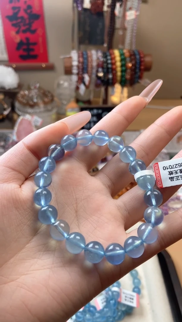 【闪购商品】海蓝宝石手链未镶嵌10mm海蓝宝