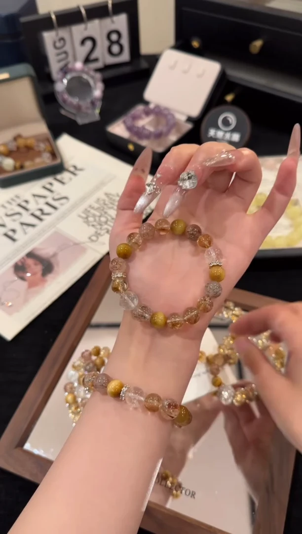 未镶嵌手链水晶财富多宝x2500