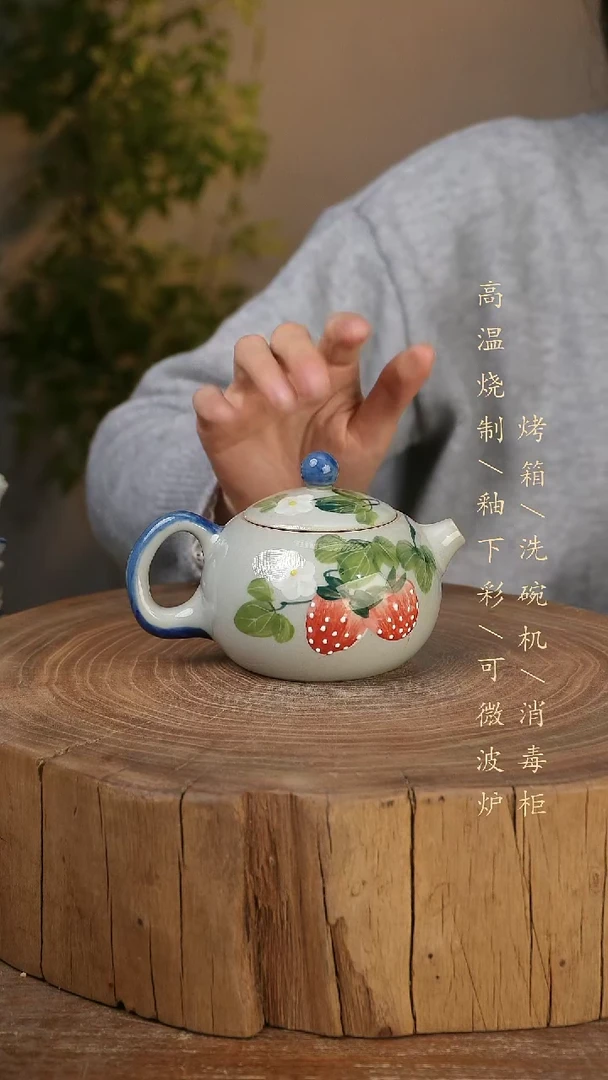 碗瓷景德镇手工手绘高温瓷釉下彩