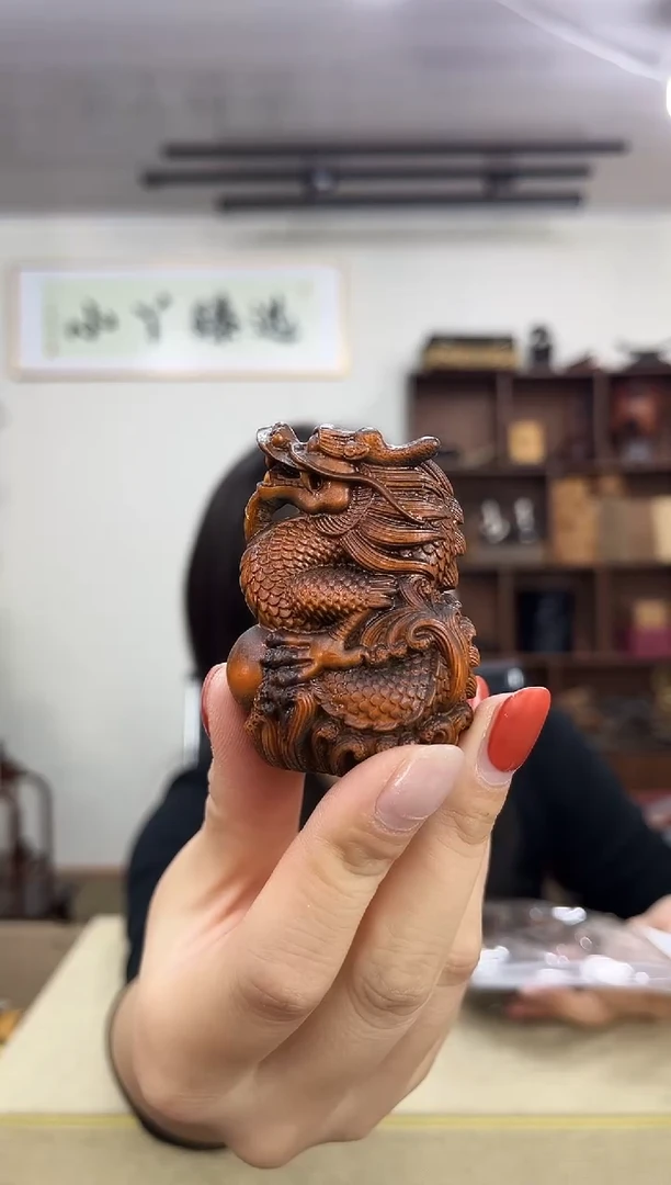 乌木类273小叶黄杨龙摆件木木