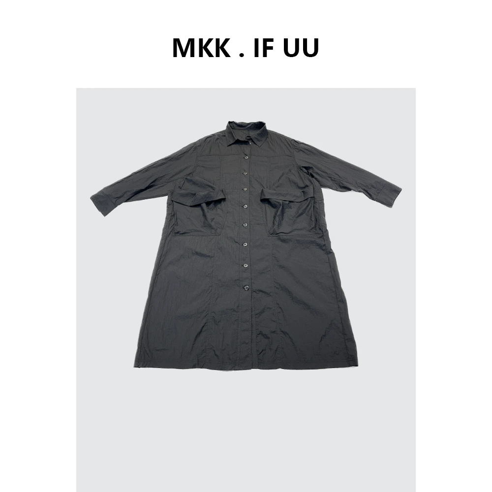 KEKE推荐 潮牌超薄日系工装风大口袋防晒风衣