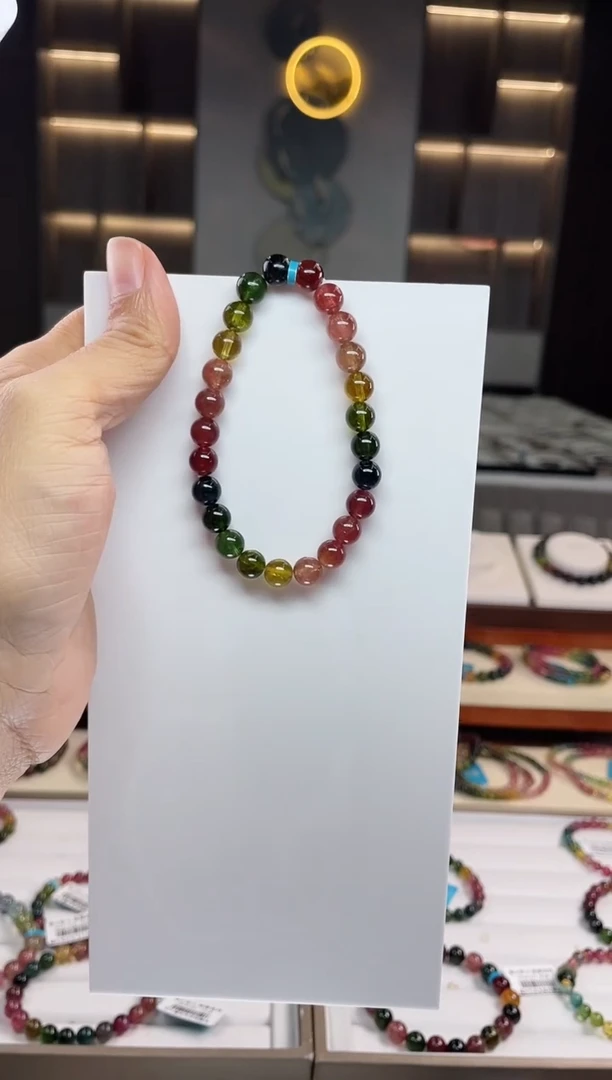 单圈手串未镶嵌碧玺（多样性发一条）Q