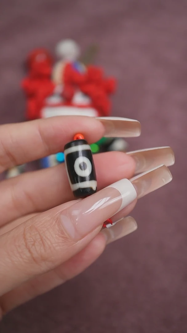 【闪购商品】玛瑙/玉髓颈饰未镶嵌蚀花玛瑙珠定制编绳