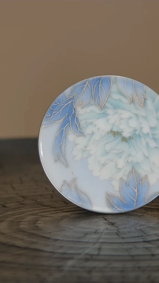 小谦堂牡丹盖置白牡丹