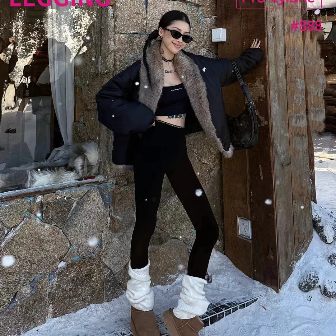 [ W i F i ]888高货百搭保暖加厚加绒云朵裤发财打底裤