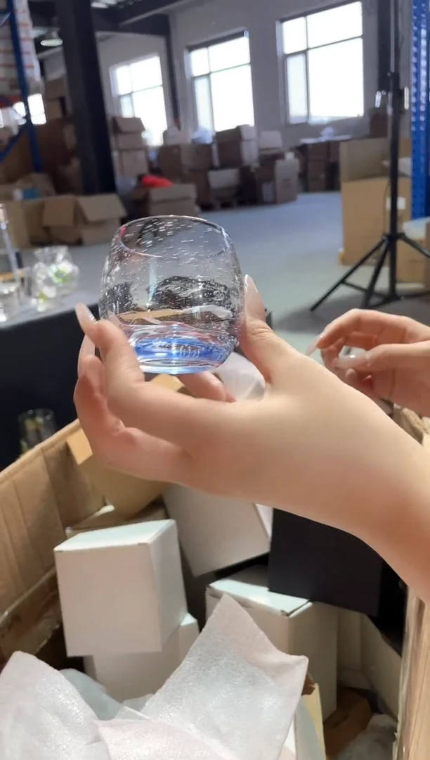 琉璃蓝色气泡主人杯