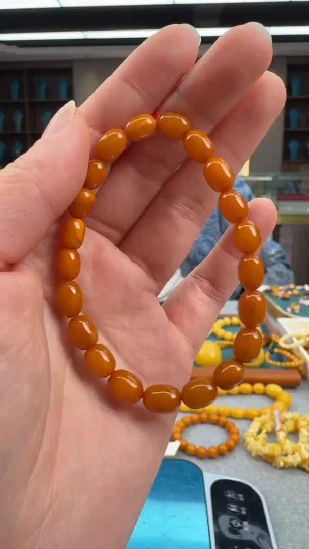【闪购商品】琥珀手串未镶嵌序列号057