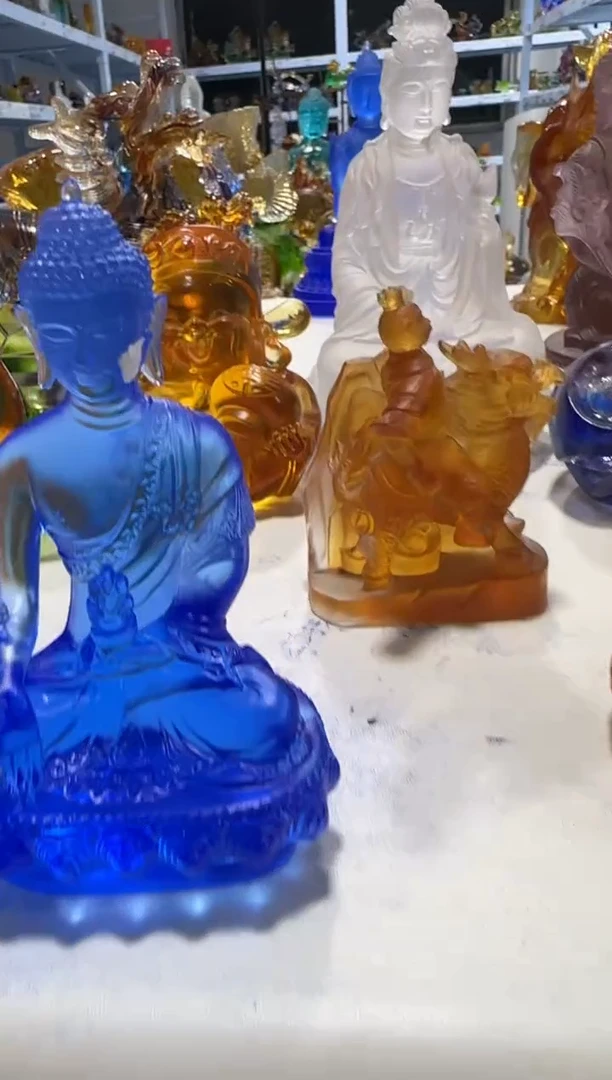 手工艺品琉璃522微瑕纯手工古法琉璃假一罚十