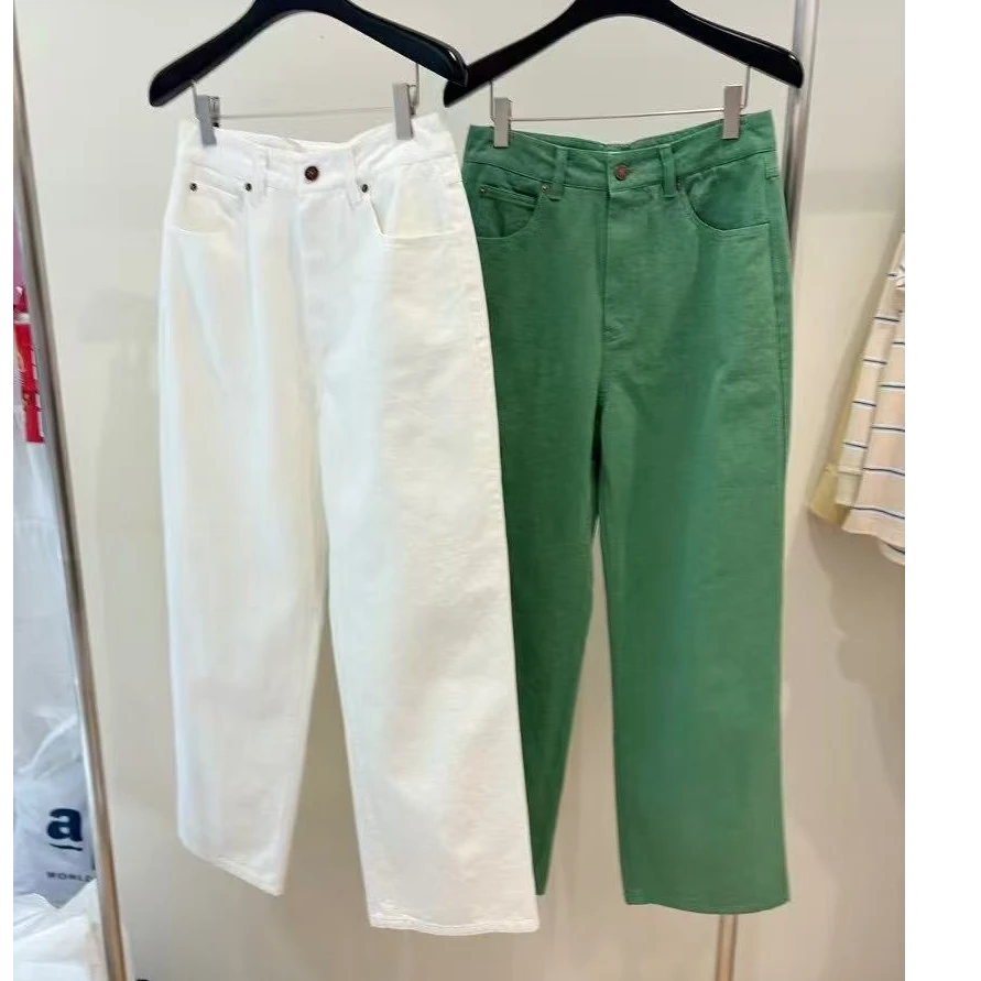 东大门th绿色休闲长裤/NO退换