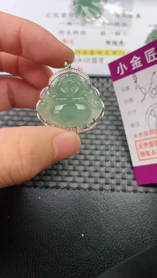 翡翠银S925镶嵌颈饰·