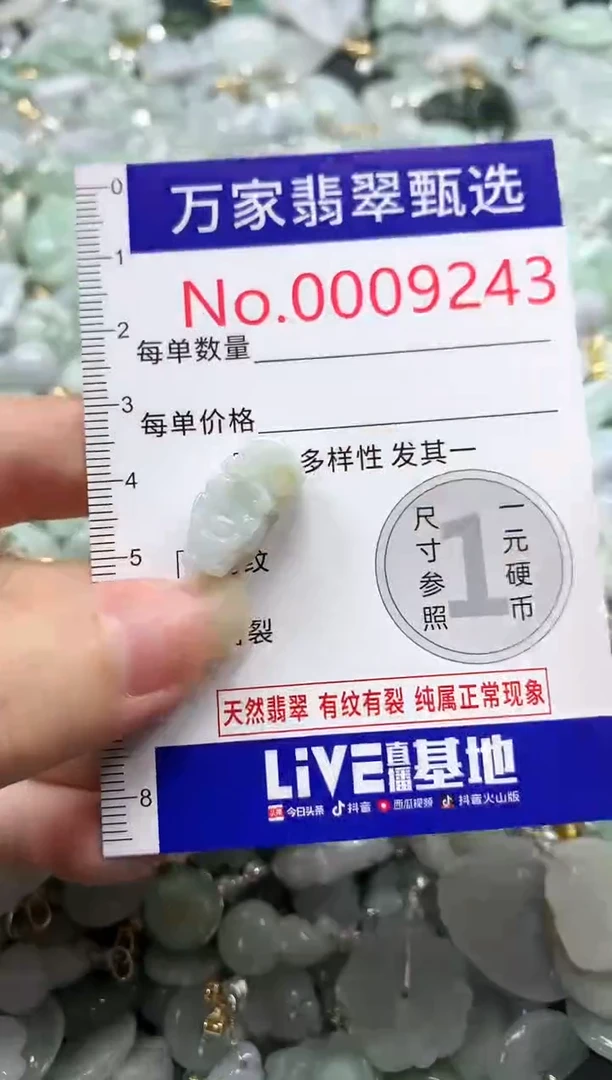 吊坠(不含链)未镶嵌翡翠9243