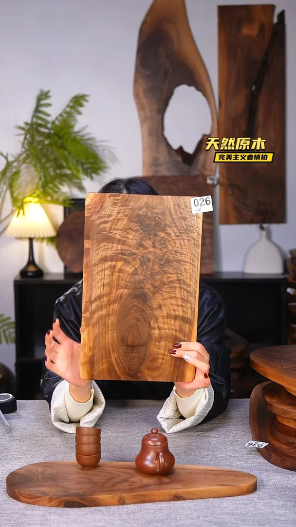 木北美黑胡桃原木.干裂疤结不属于商品质量问题完美主义者慎拍