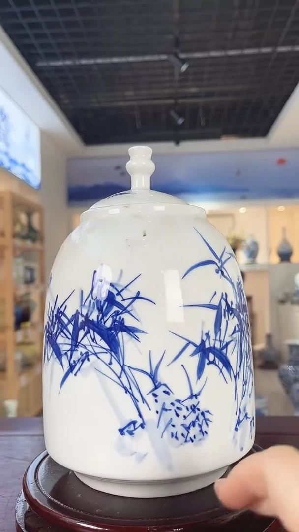 摆件景德镇陶瓷茶叶罐
