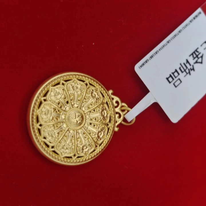 【莹莹专享】足金999投资金 花丝罗盘 GP 1.55纳金添福