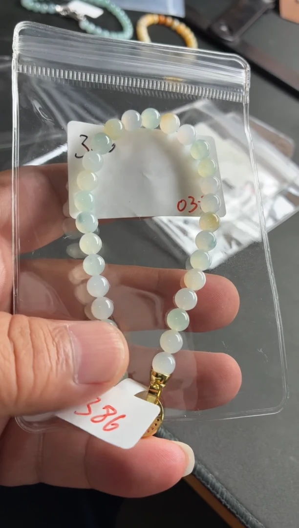 未镶嵌手链翡翠?**Y翡翠珠链