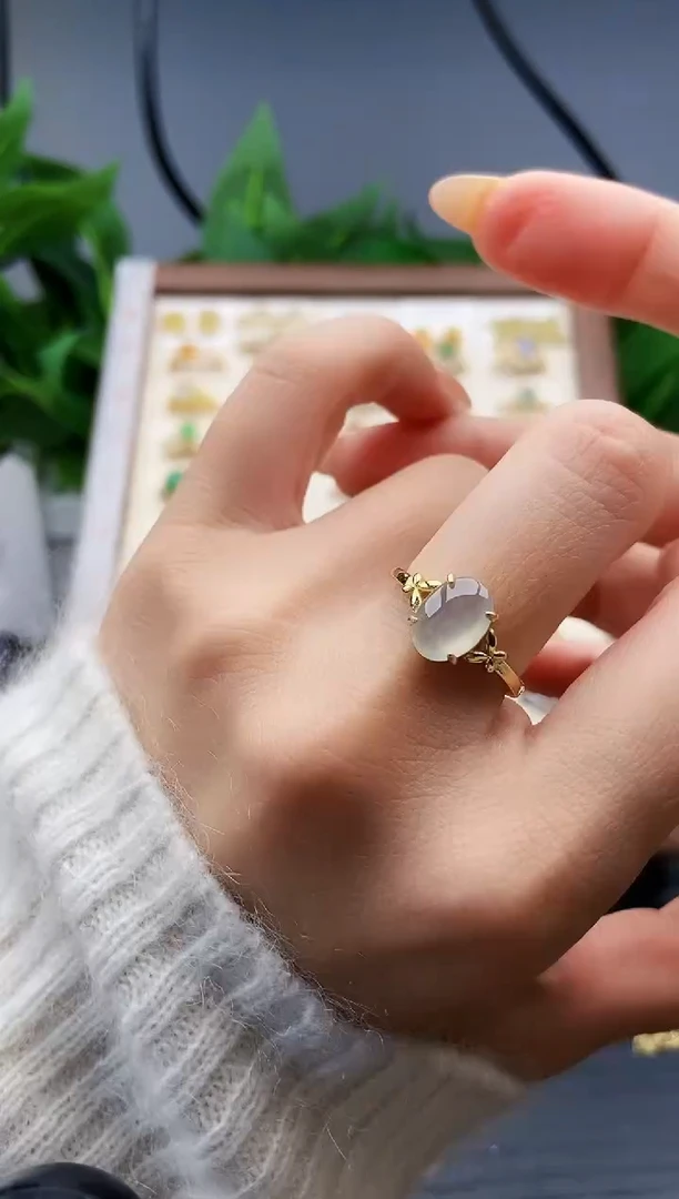 银S925镶嵌戒指翡翠12