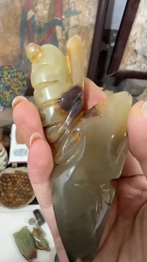瓷片摆件把件888888