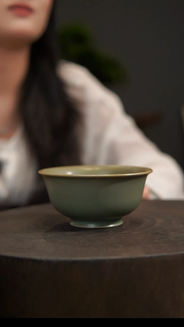 杯子压手杯 汝州原产地  原矿老釉