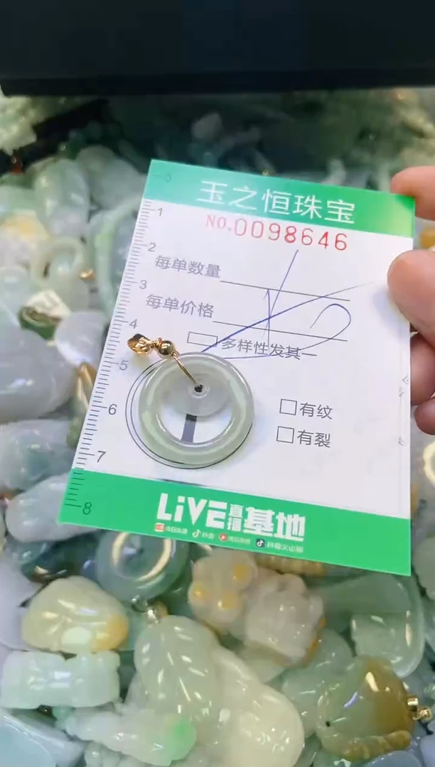 翡翠未镶嵌颈饰闪购0098646多样性发其一