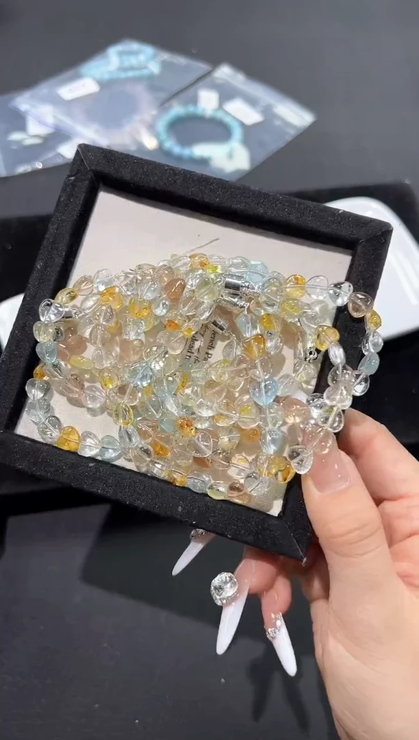 未镶嵌手串托帕石26Q多样性发其一【1条】默认微瑕