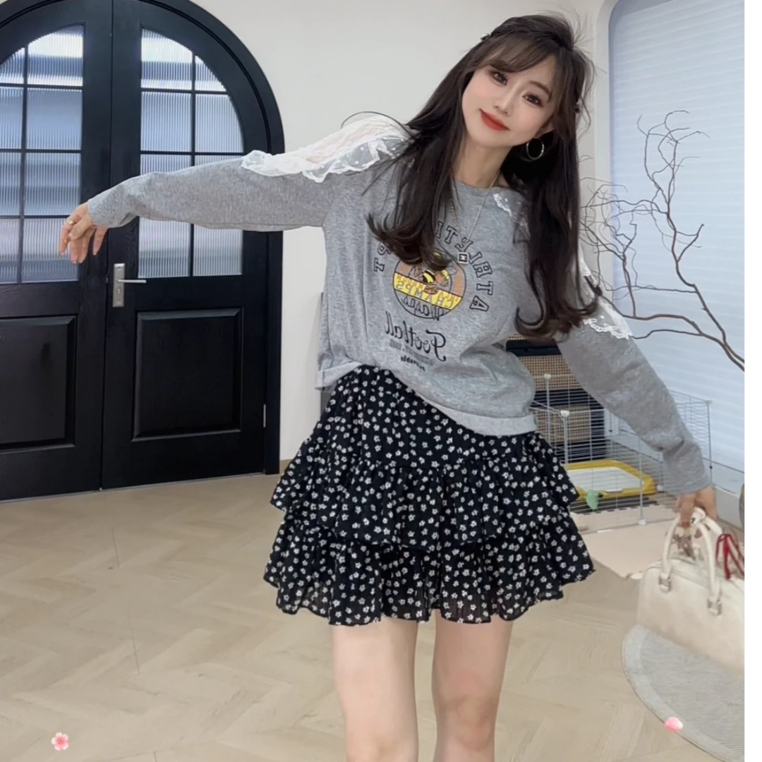 YX七202503314新款短款碎花裙百搭时尚韩版