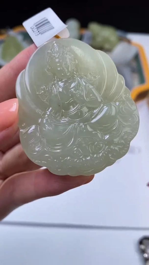 和田玉未镶嵌挂件301232