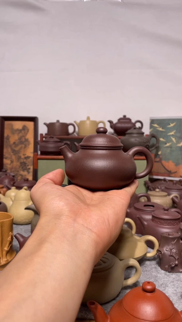 茶壶紫砂大水潭天青容天