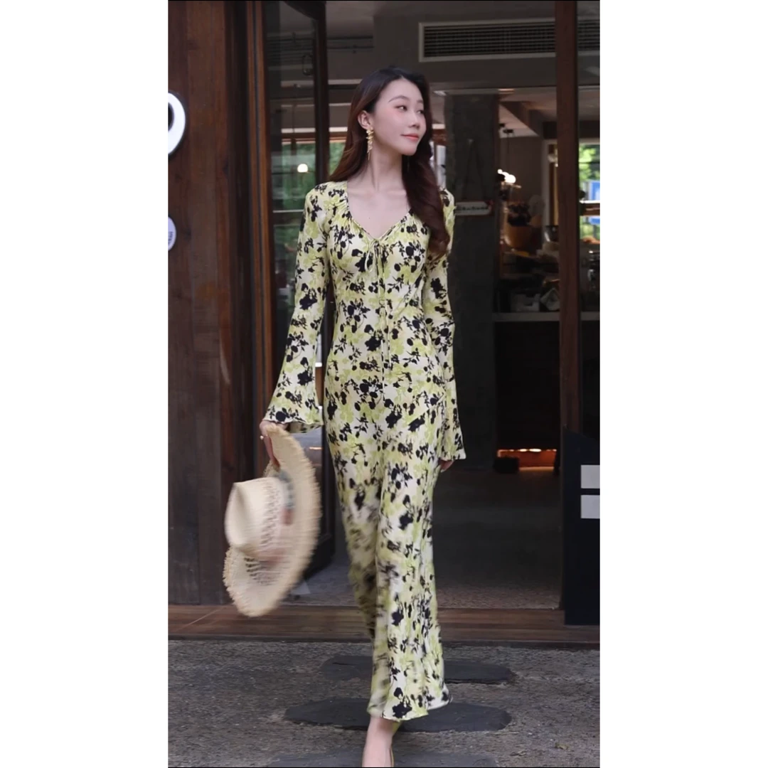 Hangsixiang.小爽【唯一】法式时尚度假女神连衣裙0899