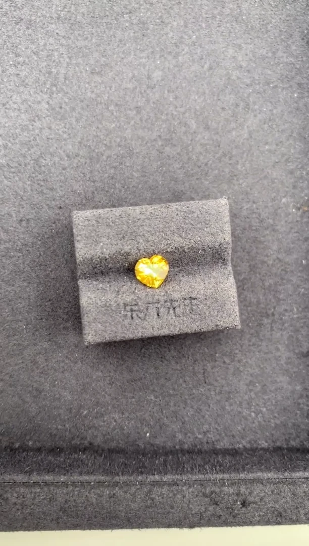 裸石彩色蓝宝石1.1ct黄蓝宝 GE 定制