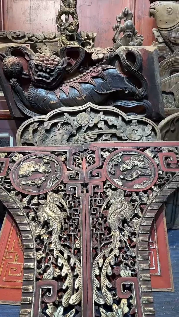 【闪购商品】香樟木老木雕老物件