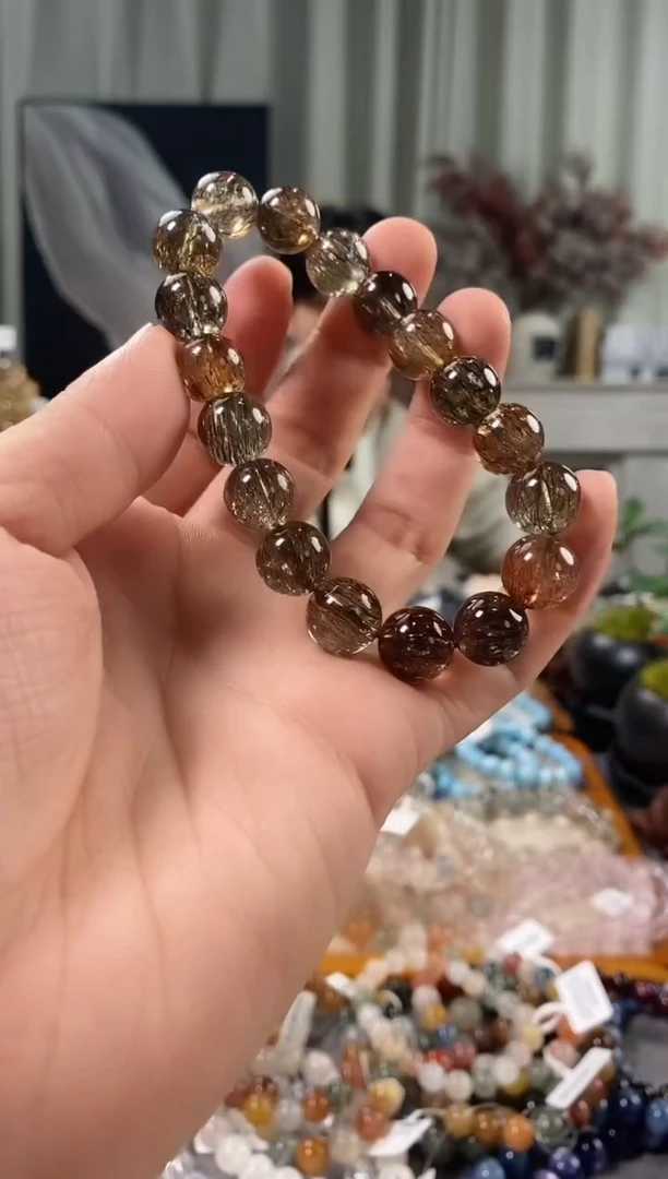 未镶嵌手链水晶黑金超