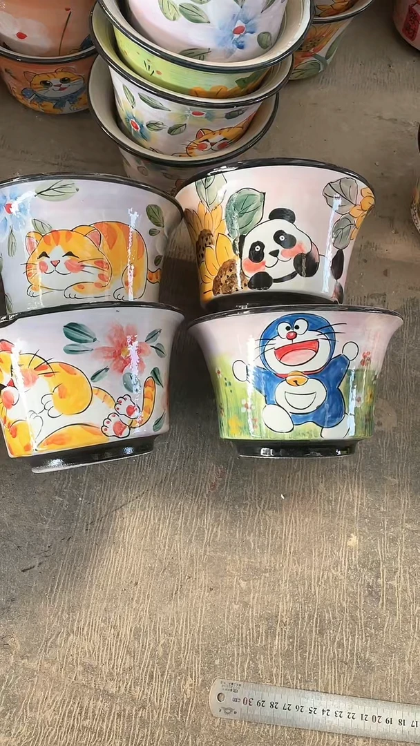 【闪购商品】摆件19-266口17高11微瑕  四个