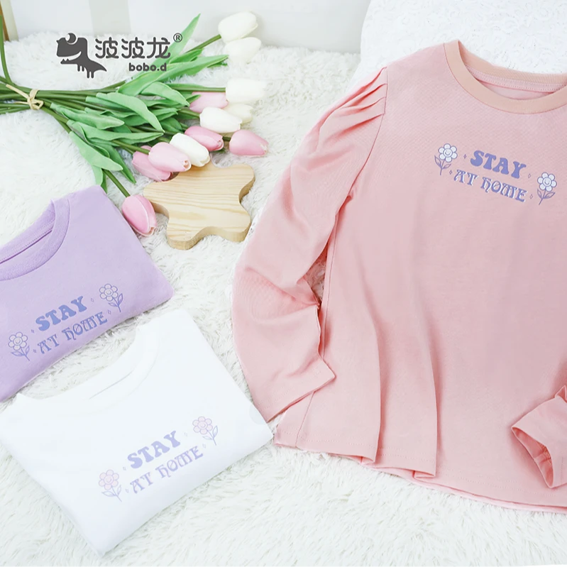 波波龙女童春秋季长袖T恤打底衫2332226752