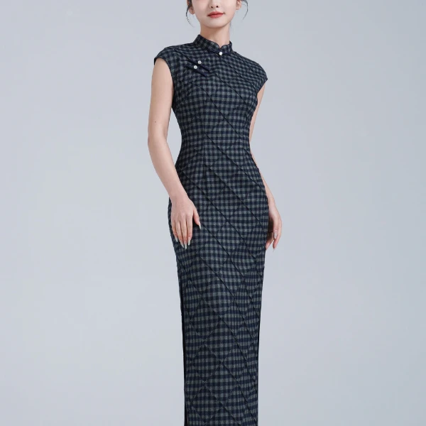 中国风旗袍优雅日常气质中式提花民国风夏季国风修身显瘦