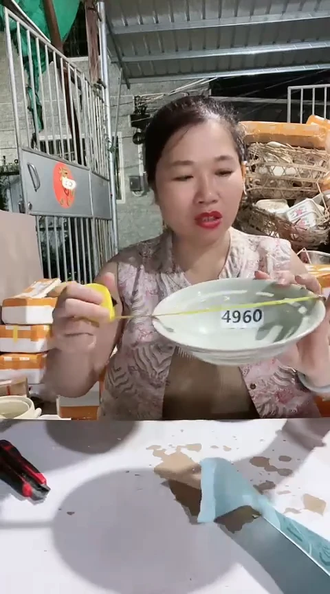 4960瑕疵白色煎盘