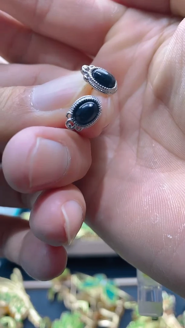 【闪购商品】玛瑙/玉髓耳饰合金22玛瑙饰品